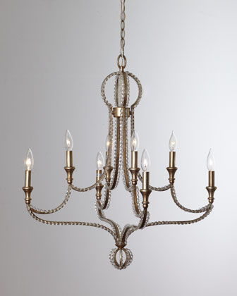 Beaded Garland Chandelier   The Horchow Collection