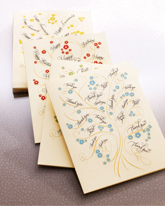 Bernard Maisner Tree Collection Folded Card Mixed Set   The Horchow 