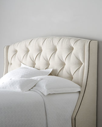 Bernhardt Rami Wing Tufted Headboard   The Horchow Collection