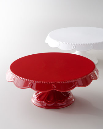 Bianca Scalloped Cake Plates   The Horchow Collection