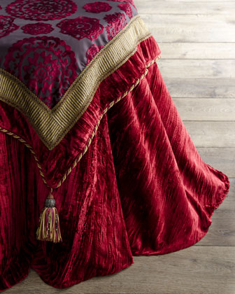 Burgundy Velvet Table Linens   The Horchow Collection