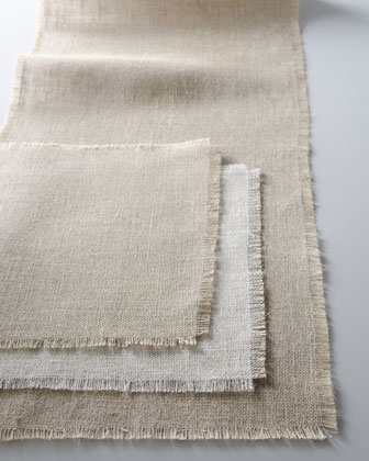 Burlap Table Linens   The Horchow Collection