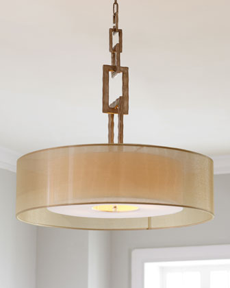 Golden Link Chandelier   The Horchow Collection