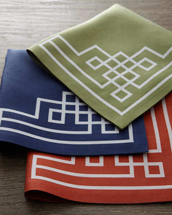 Julian Mejia Design Geo Design Napkin   The Horchow Collection