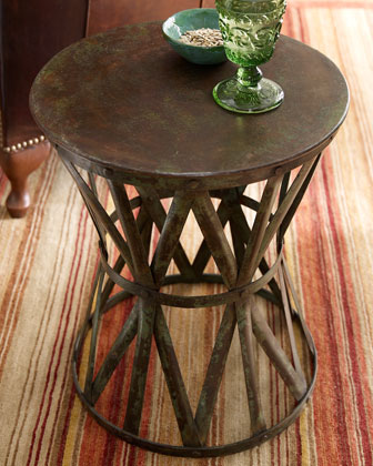 Rustic Side Table   The Horchow Collection