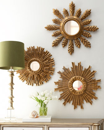 Sunburst Mirrors   The Horchow Collection